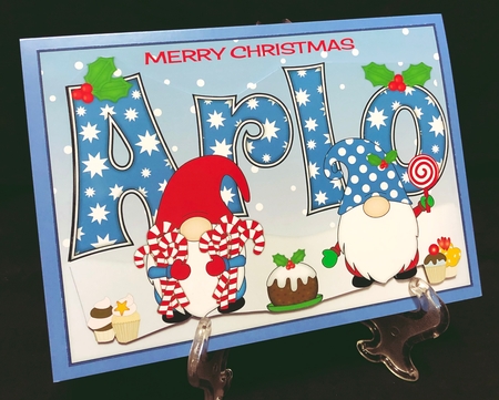 Christmas Gnomes with sweets ARLO A5 by Suzi Cooper