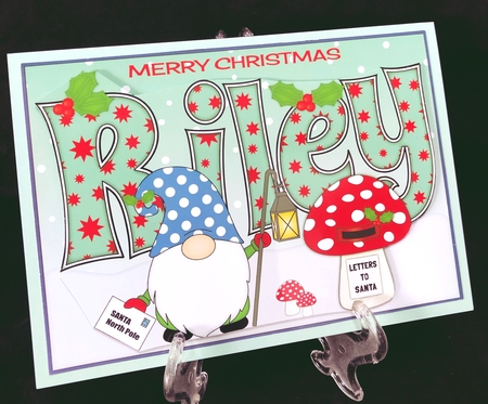 Christmas Gnome with letter to Santa RILEY A5 by Suzi Cooper