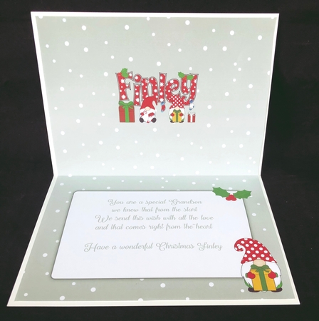 Christmas Gnomes with presents FINLEY A5 insert by Suzi Cooper