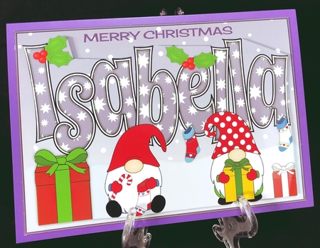 Christmas Gnomes with presents ISABELLA A5 by Suzi Cooper