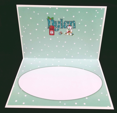 Monty Polar Bear lots of letters to Santa DYLAN a5 insert by Suzi Cooper