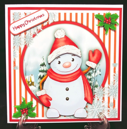 Jolly Snowman 7x7 by Suzi Cooper