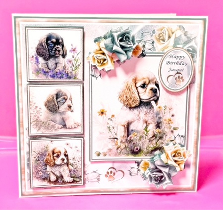 Spaniel Puppy Collage Mini Page Kit by Suzi Cooper