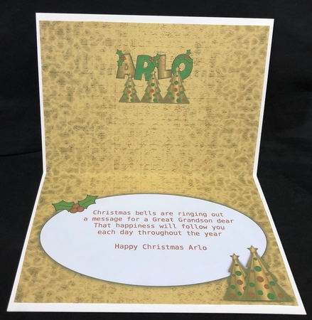 Buttons Christmas Trees II ARLO a5 insert 2 by Suzi Cooper