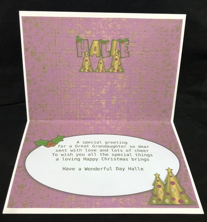 Buttons Christmas Trees II HALLE a5 insert 2 by Suzi Cooper