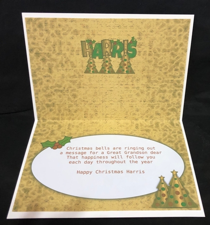 Buttons Christmas Trees II HARRIS a5 insert 2 by Suzi Cooper