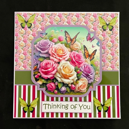 butterflies and roses by Suzi Cooper