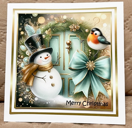 christmas snowman jade 2 by Suzi Cooper