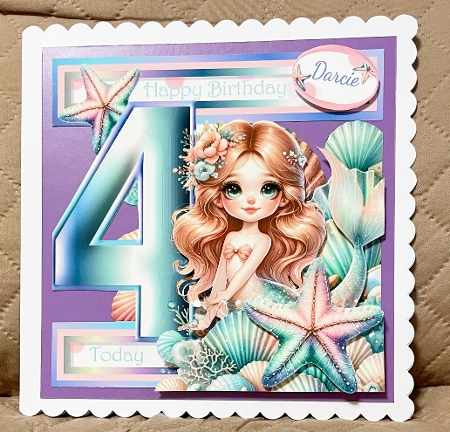 Birthday Mermaid Age 4 to 9 by Suzi Cooper