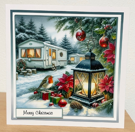 static caravan at christmas  by Suzi Cooper
