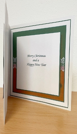 red and green christmas insert by Suzi Cooper