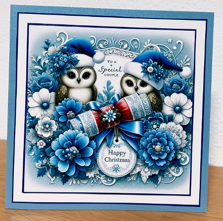 to a special couple owls blue 3 by Suzi Cooper