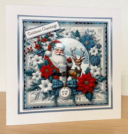 santa blue christmas 2 by Suzi Cooper