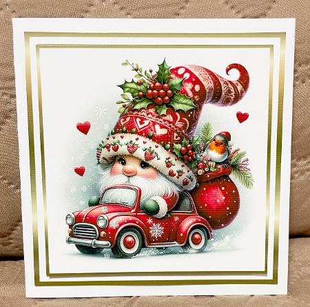gnome car christmas by Suzi Cooper