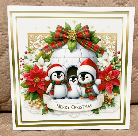 penguins at christmas 1 by Suzi Cooper