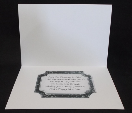 Christmas Verses in Black Silver Gold by Suzi Cooper