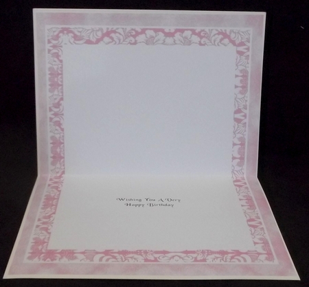 Landscape A5 Insert - Wishing You a Very Happy Birthday With by Suzi Cooper