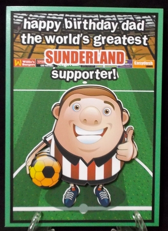 Sunderland Football Club Happy Birthday Dad by Suzi Cooper