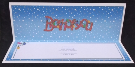 Merry Christmas Both of You Matching Large Dl Insert by Suzi Cooper