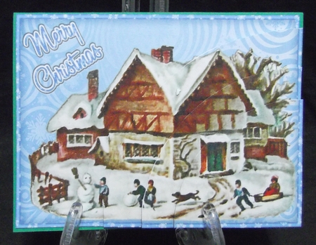 Vintage Village Scene A6 by Suzi Cooper