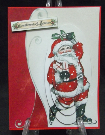 Skating Santa by Suzi Cooper