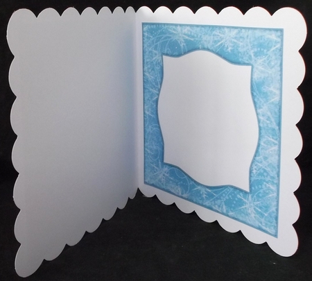 Snow Flurry 8x8 Blank Card Front - Bright Shade by Suzi Cooper