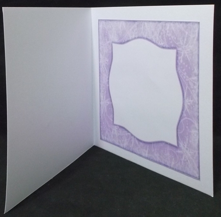 Snow Flurry 8x8 Blank Card Front - Bright Shade by Suzi Cooper