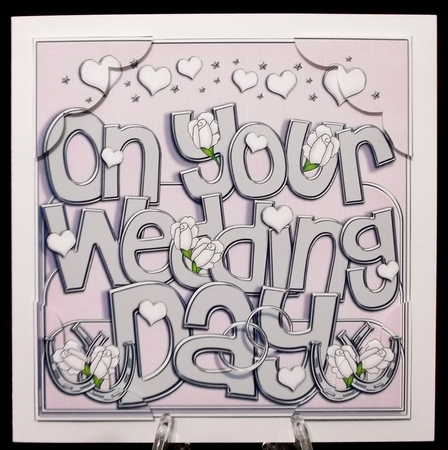 8 x 8 Wedding Day Scalloped Corner Topper by Suzi Cooper