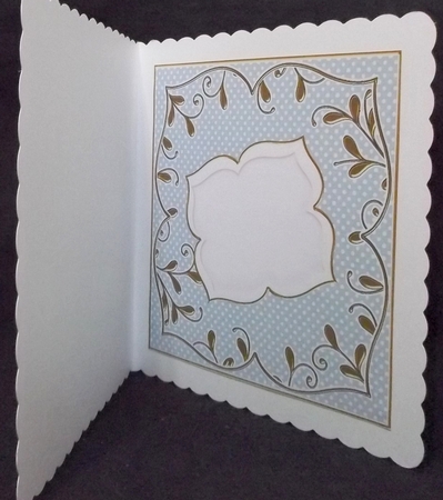 Dteal Dotty Fancy 8in x 8in Square Insert Panel by Suzi Cooper