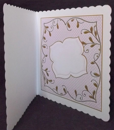 Lilac Dotty Fancy 8in x 8in Square Insert Panel by Suzi Cooper