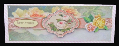 Ribbon Sash Roses Dl by Suzi Cooper