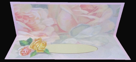 Ribbon Sash Roses Dl Insert by Suzi Cooper