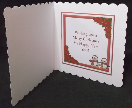Penguin Family Christmas Insert by Suzi Cooper
