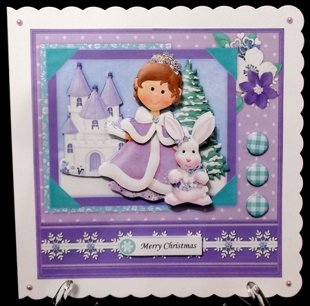 Snow Queen Christmas 8x8 Mini Kit & Decoupage by Suzi Cooper