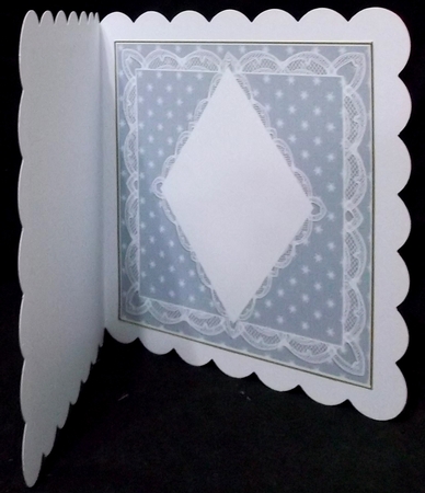 Silver Flake D.diamond 7in x 7in Square Insert Panel Sheet by Suzi Cooper