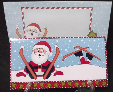 Christmas Oops Santa Money or Gift Wallet Card Kit by Suzi Cooper