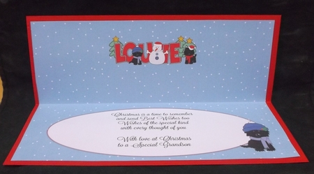 Christmas Jazz Dogs & Snowman Louie Large Dl Insert by Suzi Cooper