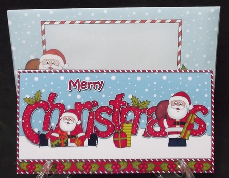 Christmas Santa Money or Gift Wallet Card Kit by Suzi Cooper