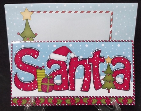 Xmas Santa Hat Money or Gift Wallet Card Kit by Suzi Cooper
