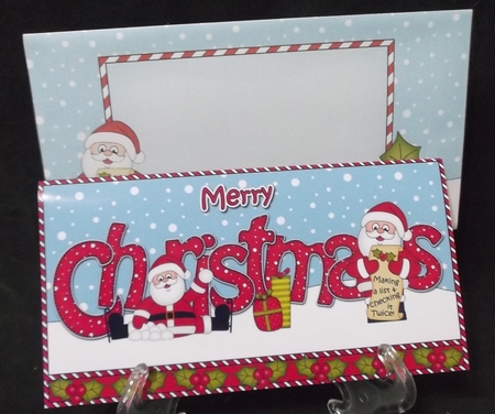 Xmas Santa Money or Gift Wallet Card Kit by Suzi Cooper