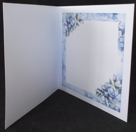 In Deep Thought, with Blue Roses and Motorbike 8x8 Insert by Suzi Cooper