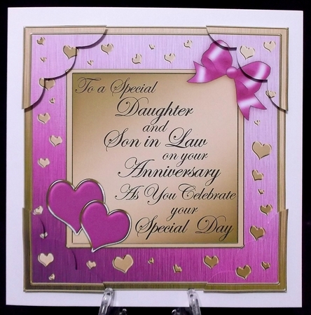8x8 Daughter & Son in Law Anniversary Scalloped Corner by Suzi Cooper
