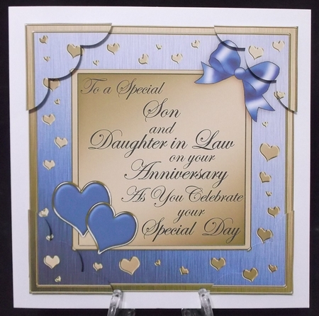 8x8 Son and Daughter in Law Anniversary Scalloped Corner by Suzi Cooper