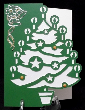 Christmas Tree Over The Edge Card 1 by Suzi Cooper