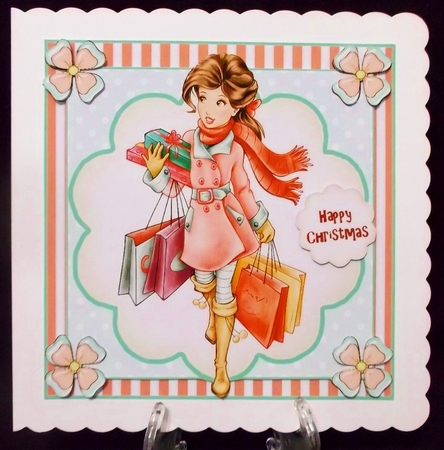 Christmas Shopping Card Front Kit by Suzi Cooper