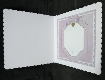 Lilac Christmas Plain 7in x 7in Square Insert Panel Sheet by Suzi Cooper