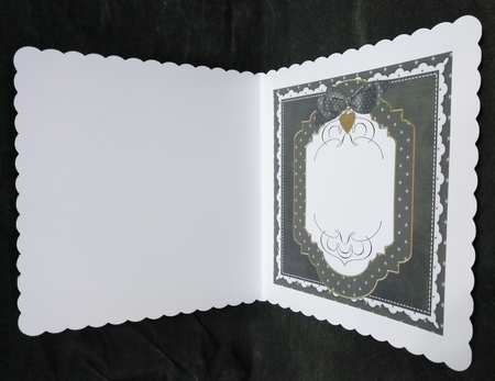 Black Christmas Plain 7in x 7in Square Insert Panel Sheet by Suzi Cooper