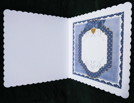 Dblue Christmas Plain 7in x 7in Square Insert Panel Sheet by Suzi Cooper