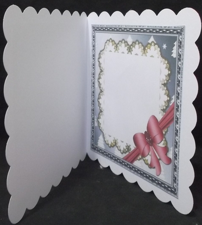 Blank Christmas Framed Insert with Bow 13 by Suzi Cooper
