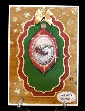 Home for Christmas Bauble Topper Optional Layers & Pyramage by Suzi Cooper